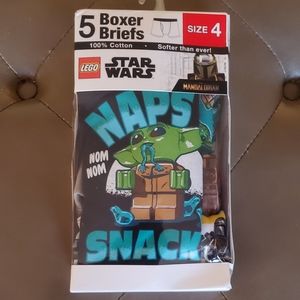 Star Wars Mandalorian Boys Cotton Briefs Size 4 (5 Pack)